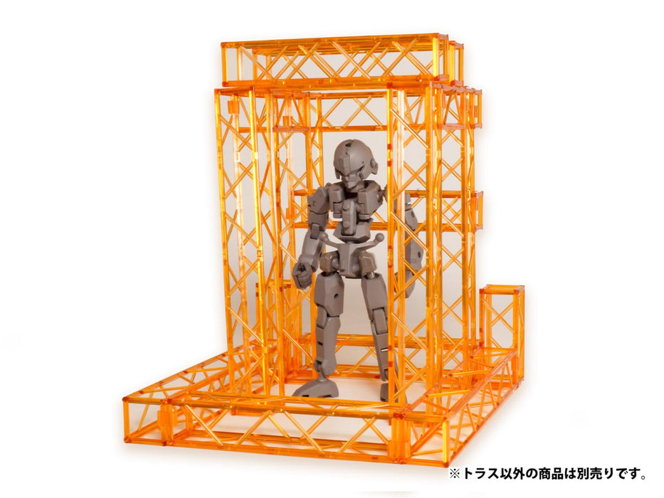 Non Scale Plastic Kit Pla Accessory 01 Truss Clear Orange Ver.