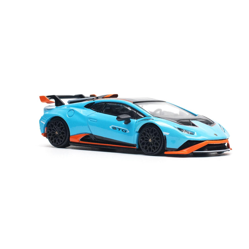 1/64 LAMBORGHINI HURACAN STO BLU LAUFEY/ARANCIO XANTO