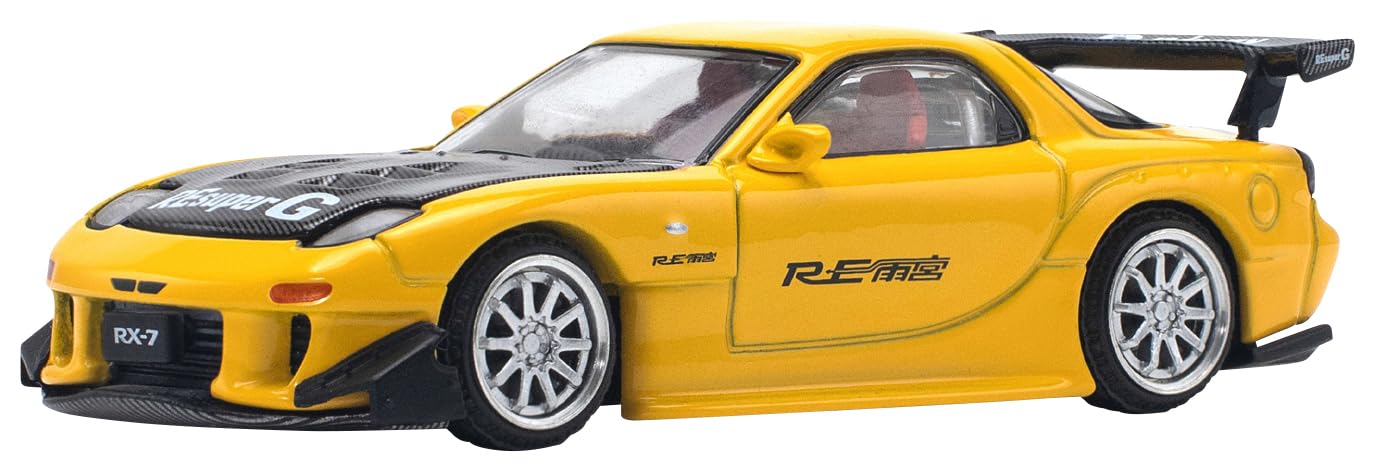 1/64 MAZDA RX-7 (FD3S) RE-AMEMIYA WIDEBODY YELLOW