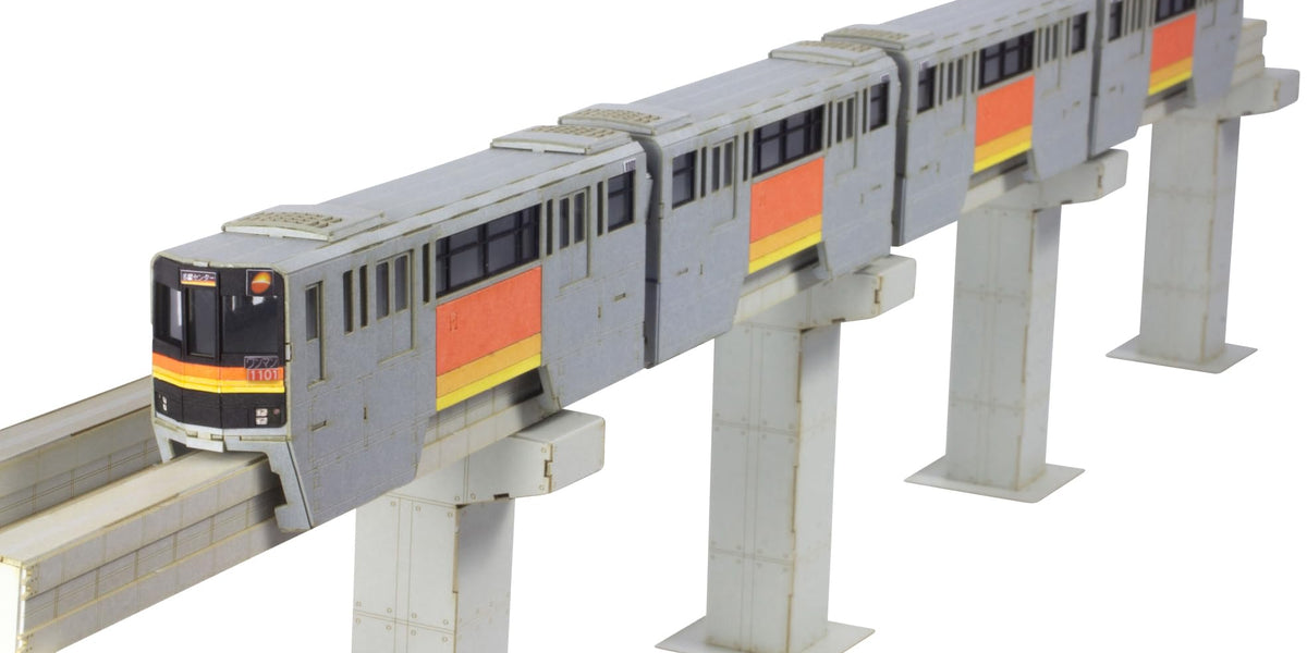 1/150 Scale Paper Kit Tama Intercity Monorail 1000 Series 4 Car  display picture 1