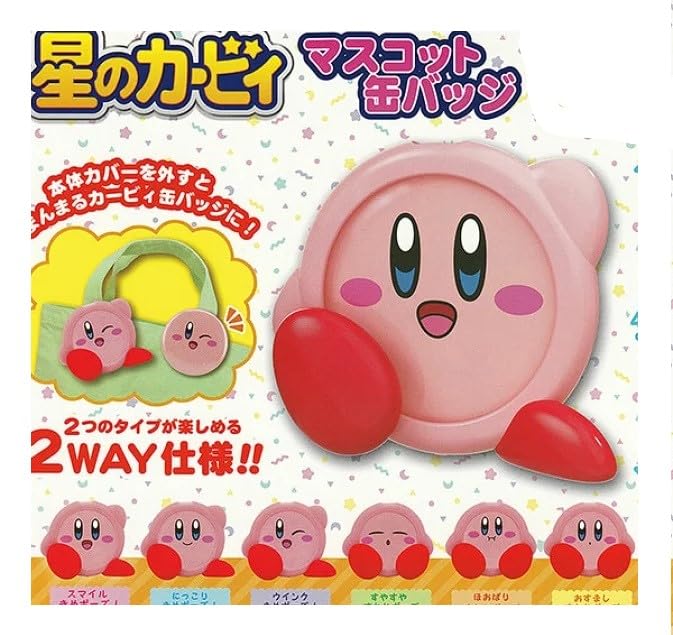 "Kirby's Dream Land" Mascot Can Badge