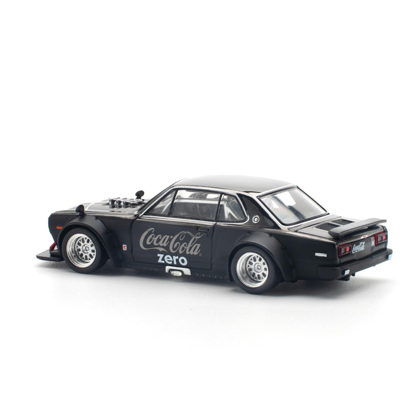 1/64 SKYLINE GT-R V8 DRIFT (HAKOSUKA) COCA COLA CHROME BLACK