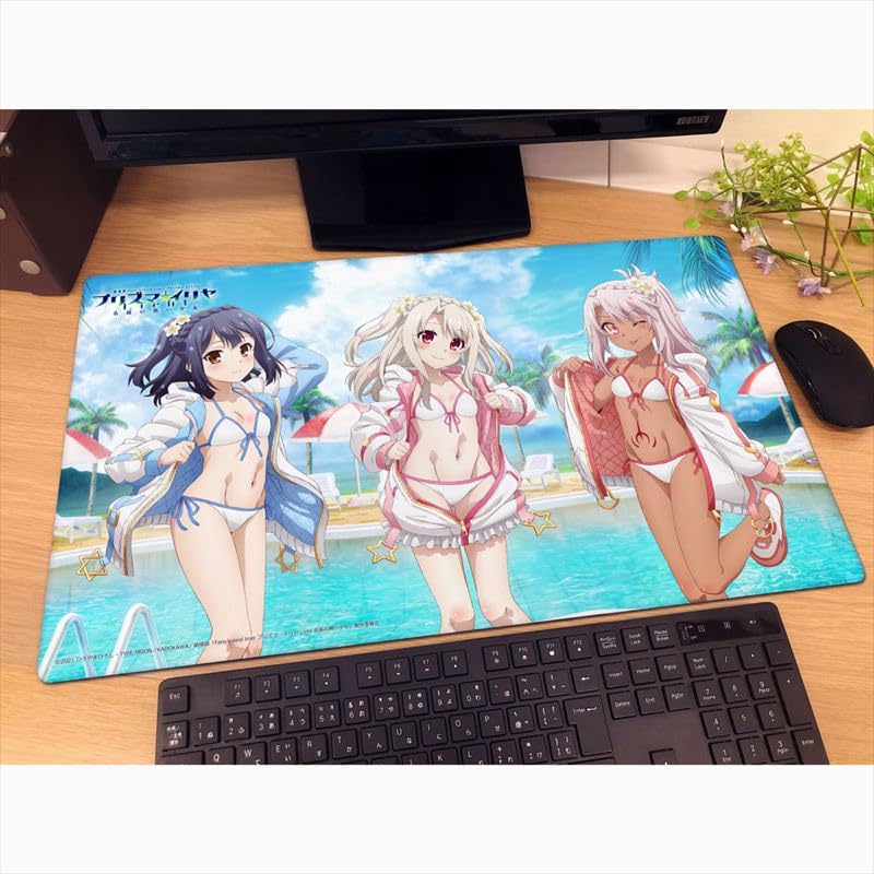"Fate/kaleid liner Prisma Illya: Licht - The Nameless Girl" Original Illustration Rubber Mat Illya & Miyu & Chloe / Summer