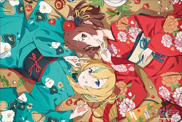 Bushiroad Rubber Mat Collection V2 Vol. 1327 "Jellyfish Can't Swim in the Night" Mahiru & Kano New Year Ver.