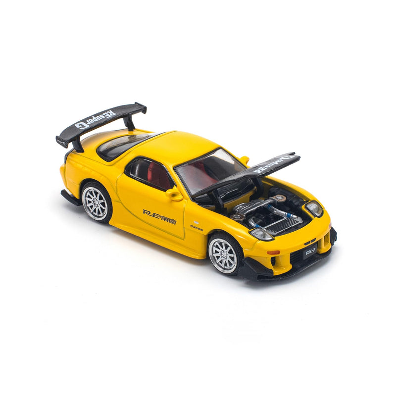 1/64 MAZDA RX-7 (FD3S) RE-AMEMIYA WIDEBODY YELLOW