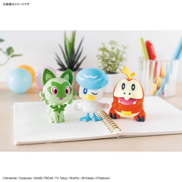"Pokemon" Pokemon Plastic Model Collection PokePla Quick!! 18 + 19 + 20 Sprigatito & Quaxly & Fuecoco