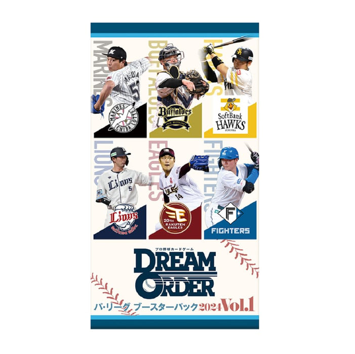 Professional Baseball Card Game DREAM ORDER Pacific League Booster Pack 2024 Vol. 1