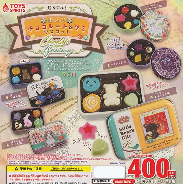 Ultra-Real! Canned Chocolate & Gummy Mascot