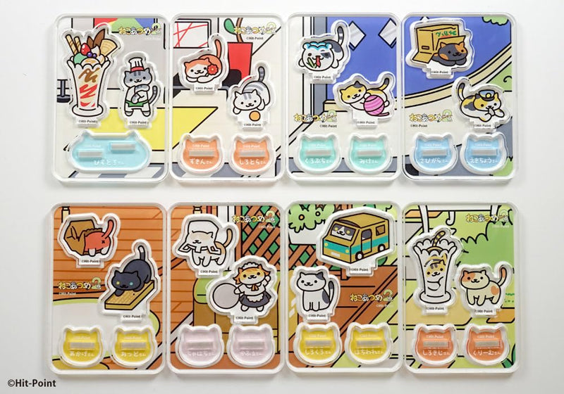 "Neko Atsume 2" 2 Pieces Acrylic Stand