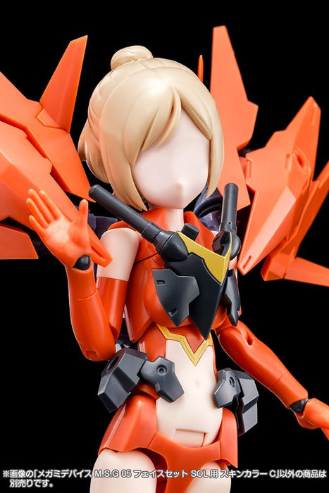 壽屋(KOTOBUKIYA) メガミデバイス M.S.G 05 フェイスセット SOL用 スキンカラーC 全高約19mm 1/1スケール プラモデル