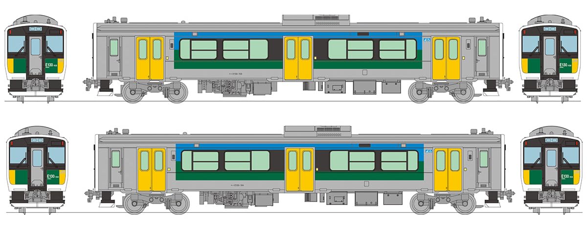 Railway Collection JR KiHa E 130-100 Series (Kururi Line) 2 Car Set