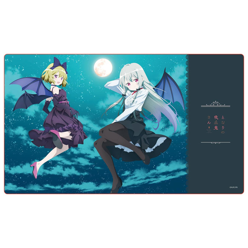 "Ms. Vampire who lives in my neighborhood" Original Illustration Yoru no Osanpo Rubber Mat
