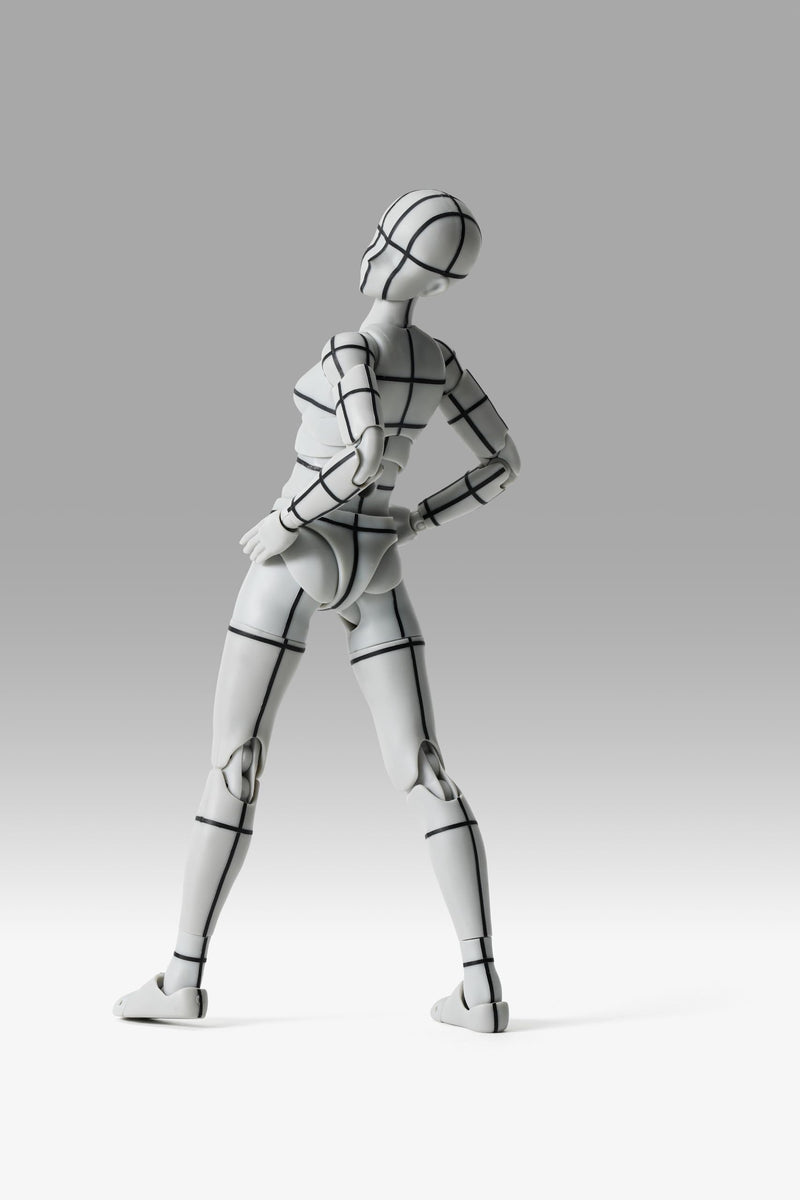 S.H.Figuarts Body-chan -Sports- Edition -Wire Frame- (Gray Color Ver.)
