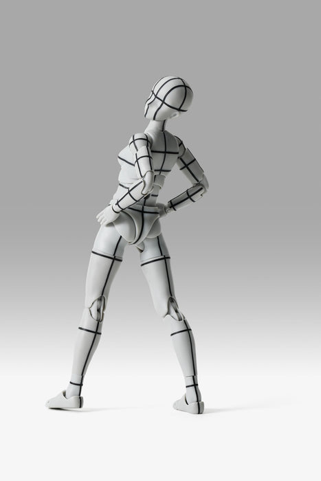 S.H.Figuarts Body-chan -Sports- Edition -Wire Frame- (Gray Color Ver.)