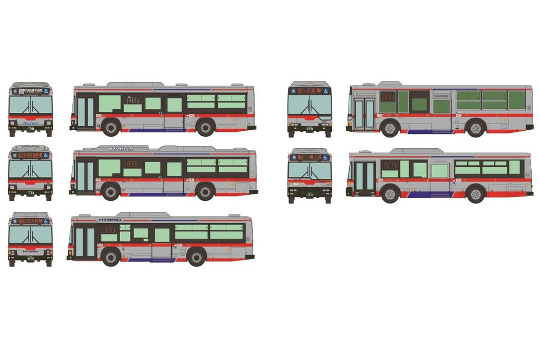 The Bus Collection Thank You Tokyu Transses Tokyu Bus Consignment Vehicle 5 Car Set