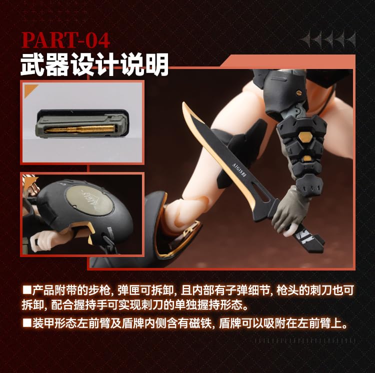 SNAIL SHELL FRONTALLY ARMORED GIRL VICTORIA 1/12 SCALE ACTION FIGURE