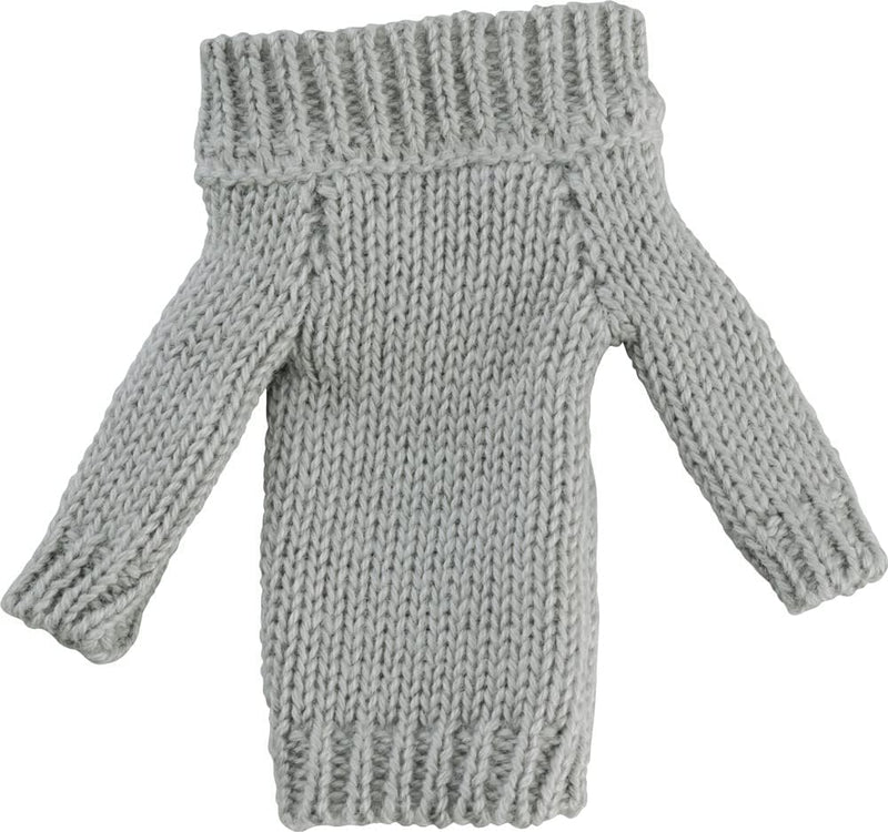 figma Styles Off-the-Shoulder Sweater Dress (Gray)