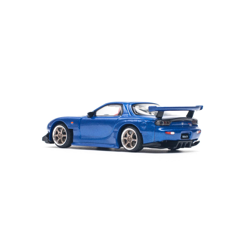 1/64 MAZDA RX-7 (FD3S) RE-AMEMIYA WIDEBODY METALLIC BLUE