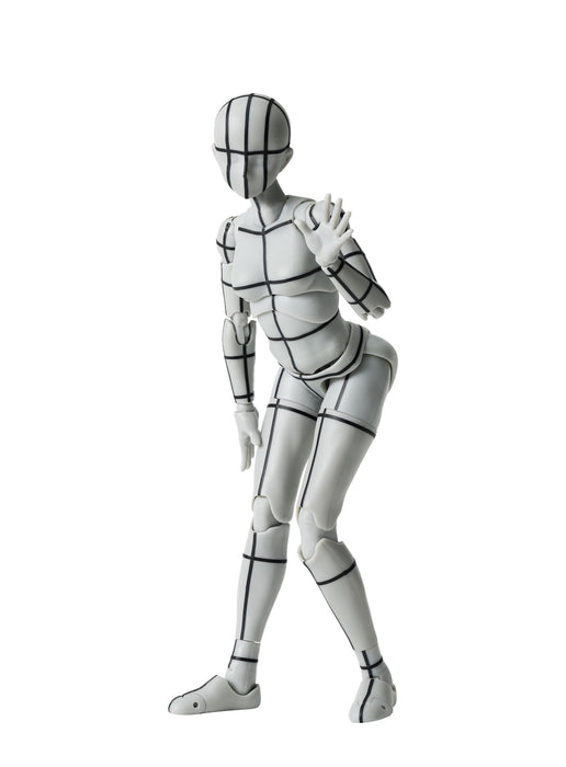 S.H.Figuarts Body-chan -Sports- Edition -Wire Frame- (Gray Color Ver.)