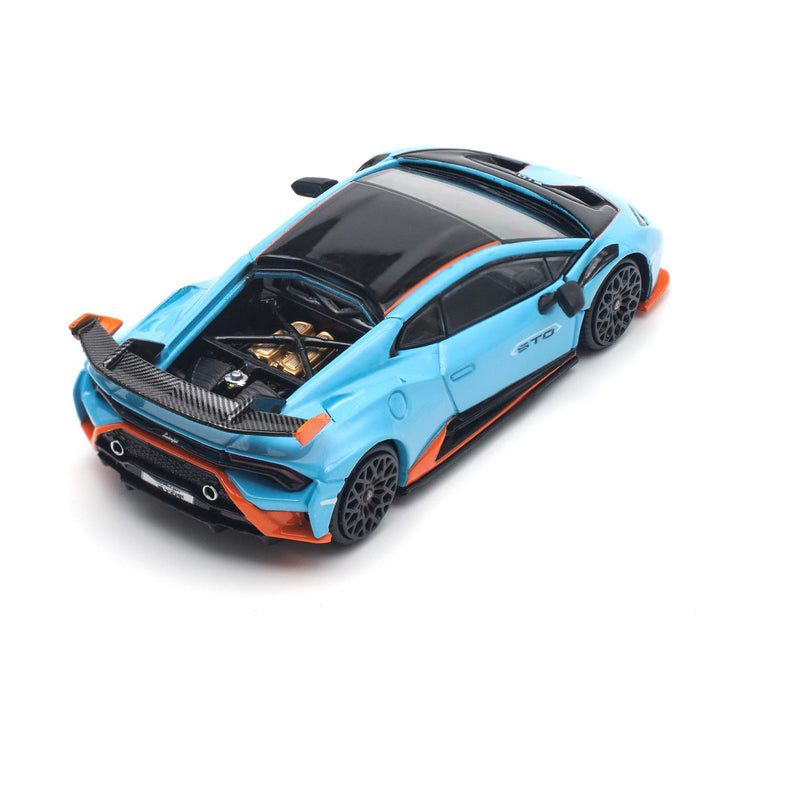 1/64 LAMBORGHINI HURACAN STO BLU LAUFEY/ARANCIO XANTO