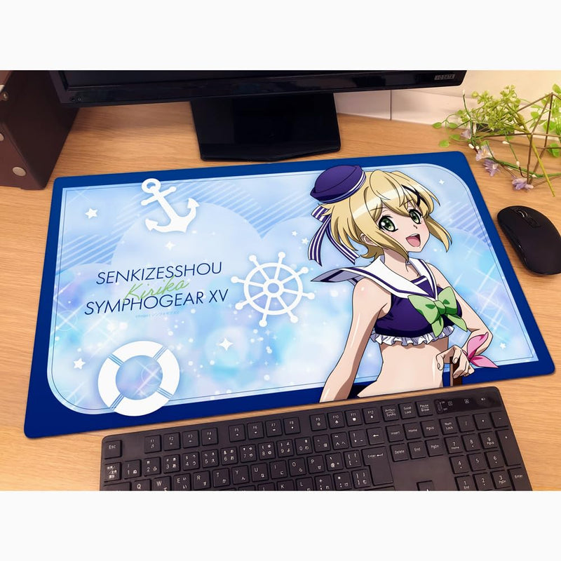"Senki Zessho Symphogear XV" Original Illustration Rubber Mat Kirika / Marine Sailor Swimwear