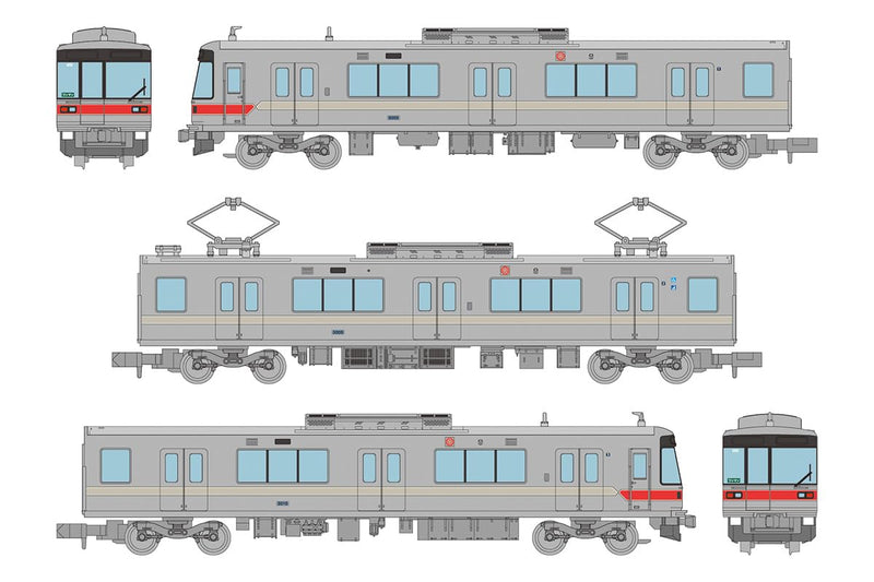 Railway Collection Nagano Electric Railway 3000 Series 3 Car Set A