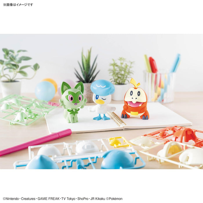 "Pokemon" Pokemon Plastic Model Collection PokePla Quick!! 18 + 19 + 20 Sprigatito & Quaxly & Fuecoco