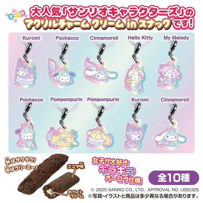 Sanrio Characters Acrylic Charm Cream in Snack