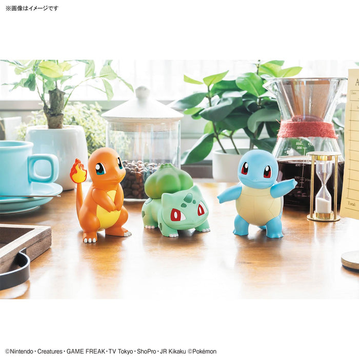 "Pokemon" Pokemon Plastic Model Collection PokePla Quick!! 11 + 13 + 17 Charmander & Bulbasaur & Squirtle