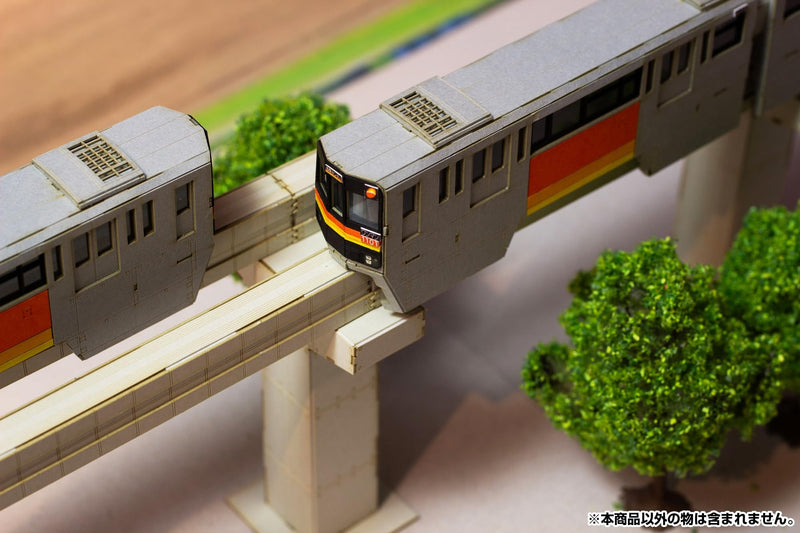 1/150 Scale Paper Kit Tama Intercity Monorail 1000 Series 4 Car Set