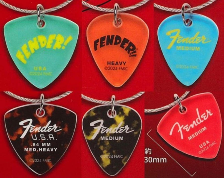 Fender Pick Type Acrylic Charm