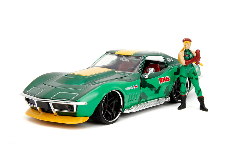 "Street Fighter" 1/24 Scale Die-cast Mini Car with Figure Cammy & 1969 Chevrolet(R) Corvette(R) Stingray(TM) ZL1