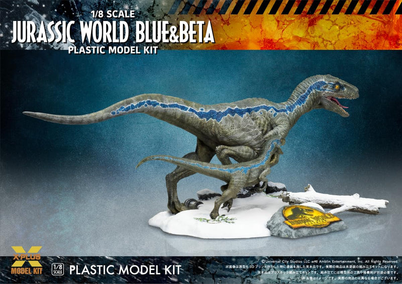 1/8 Scale "Jurassic World: Dominion" Velociraptor Blue & Beta Plastic Model Kit