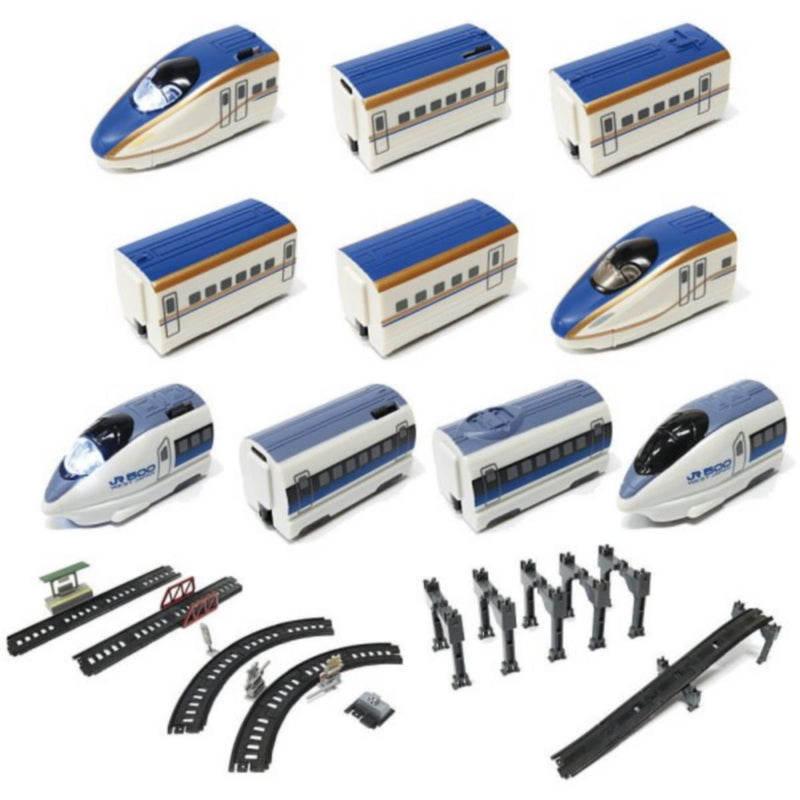 Mini Motor Train E7 Hokuriku Shinkansen & 500 Series Sanyo Shinkansen