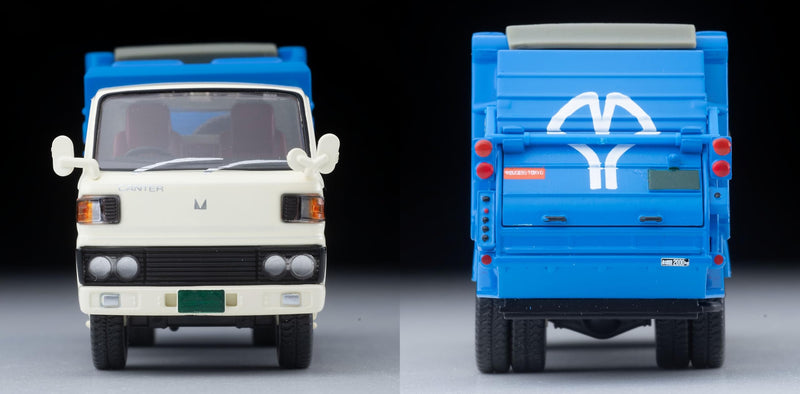 1/64 Scale Tomica Limited Vintage NEO TLV-N343a Mitsubishi Fuso Canter Garbage Truck (White / Blue)