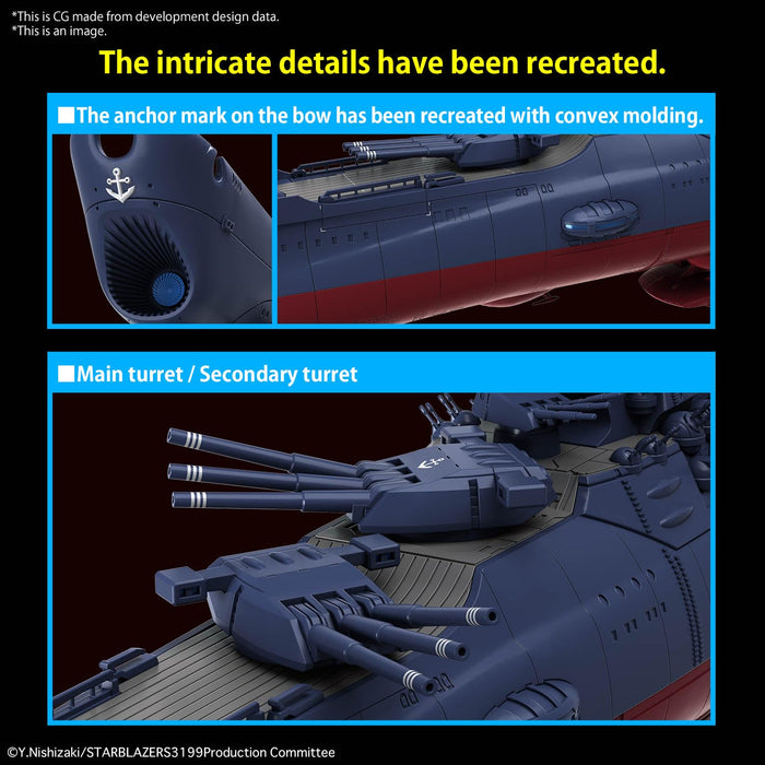 1/1000 "Be Forever Yamato: Rebel 3199" Space Battleship Yamato 3199 (The 3rd Remodeled Model: Commemorative Painting for The War Award Ceremony)