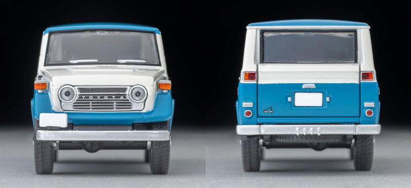 1/64 Scale Tomica Limited Vintage TLV-104d Toyota Land Cruiser FJ56V Model (White / Blue)