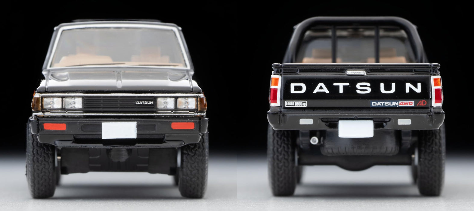 1/64 Scale Tomica Limited Vintage NEO TLV-N320a Datsun Truck King Cab 4WD AD (Black)