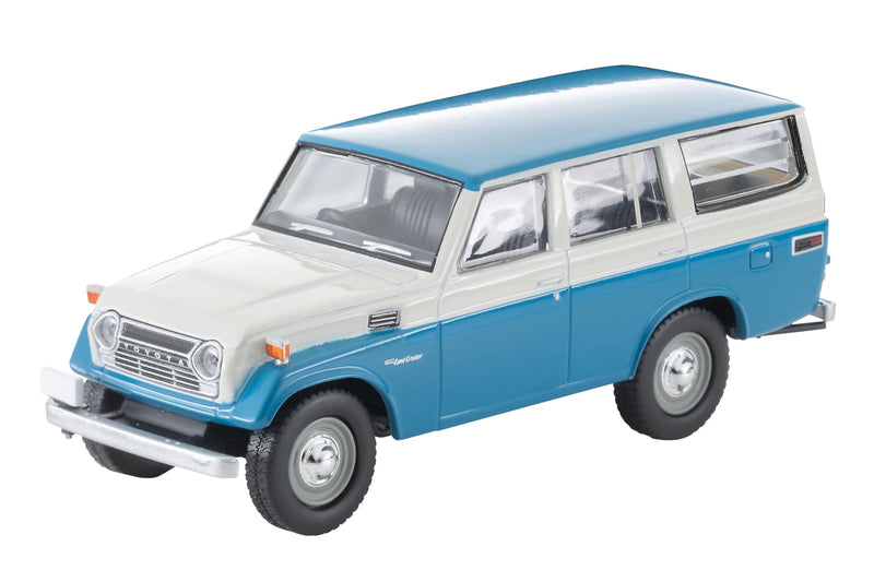 1/64 Scale Tomica Limited Vintage TLV-104d Toyota Land Cruiser FJ56V Model (White / Blue)