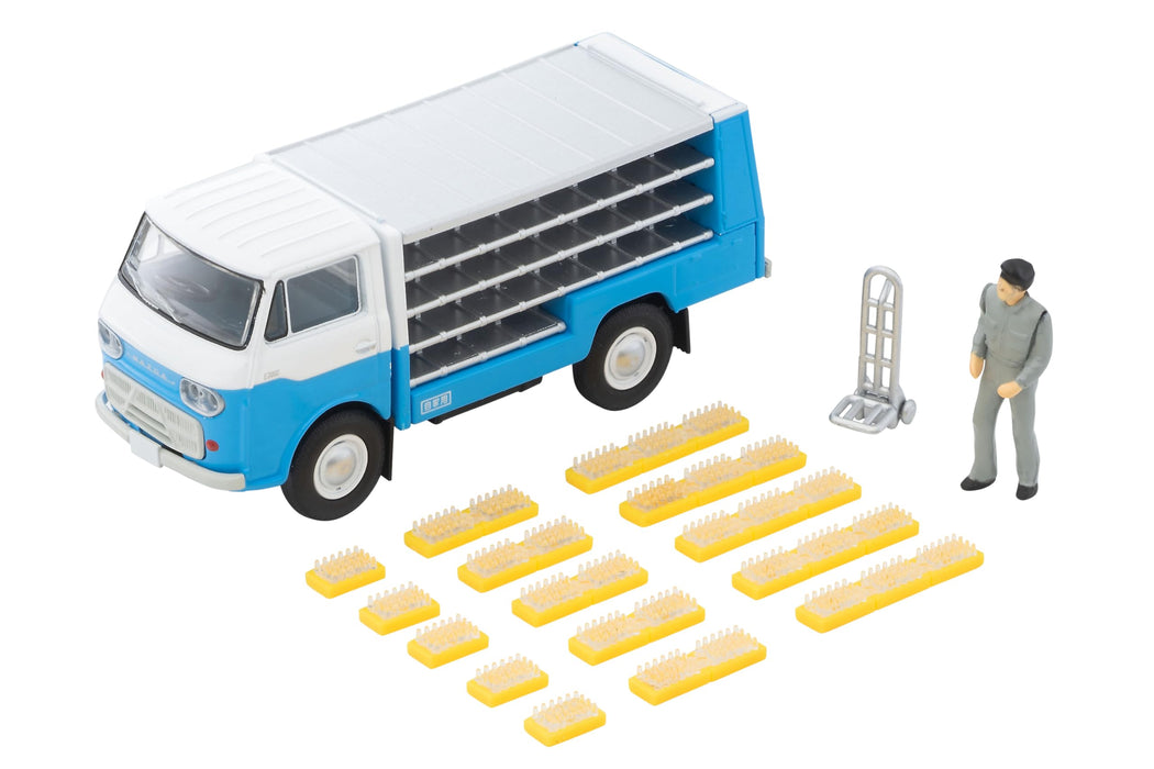 1/64 Scale Tomica Limited Vintage TLV-210a Mazda E2000 Bottle Car (White / Light Blue)