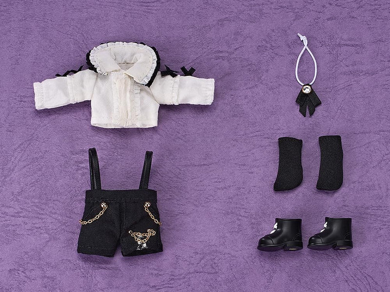 Nendoroid Doll Outfit Set Suspender Shorts Set (White & Black)