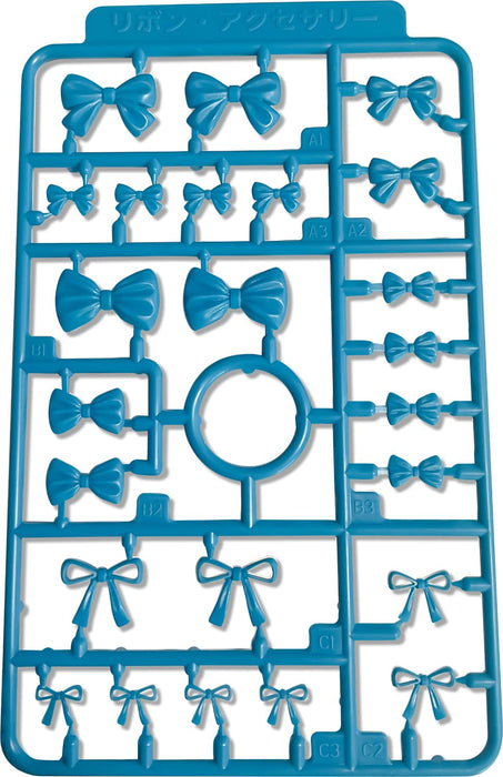 MODELING SUPPLY Plastic Accessory Kit Ribbon Accessories 3 (Blue)