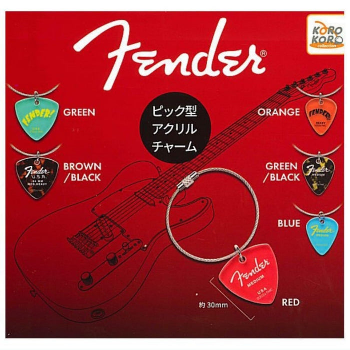 Fender Pick Type Acrylic Charm