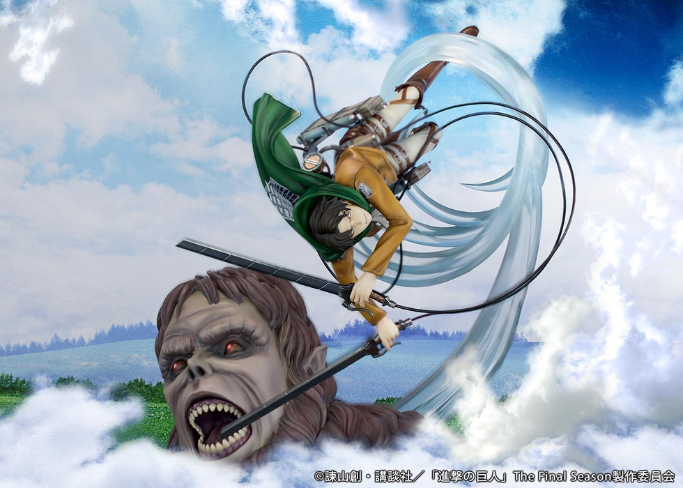 "Attack on Titan" Figure Levi vs Beast Titan Ver.