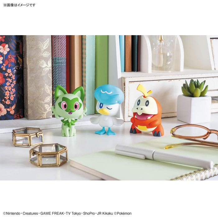 "Pokemon" Pokemon Plastic Model Collection PokePla Quick!! 18 + 19 + 20 Sprigatito & Quaxly & Fuecoco