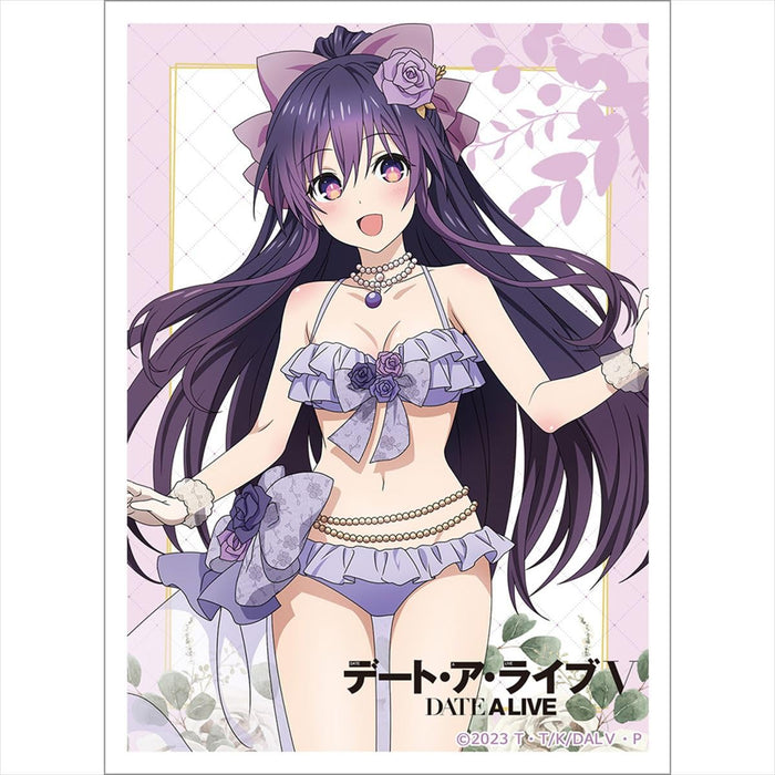 Key-th デート・ア・ライブＶ 描き下ろしスリーブ（夜刀神十香／水着ドレス） 約H92×67㎜ ポリプロピレン