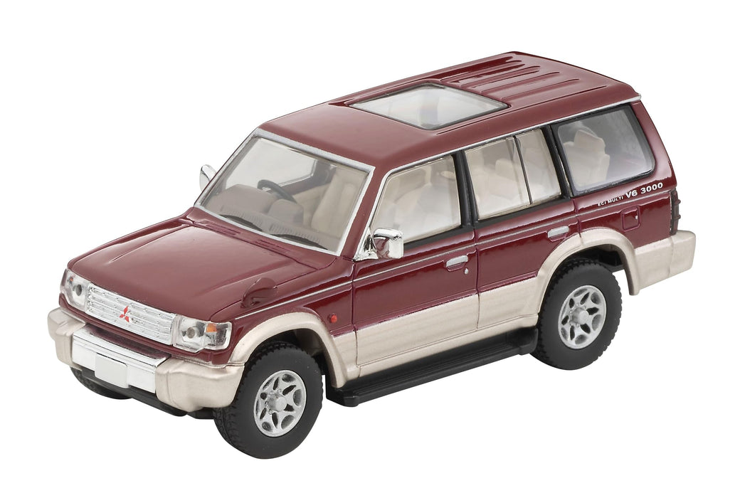 1/64 Scale Tomica Limited Vintage NEO TLV-N206b Mitsubishi Pajero Mid Roof Wide VR (Red / Beige) 1996