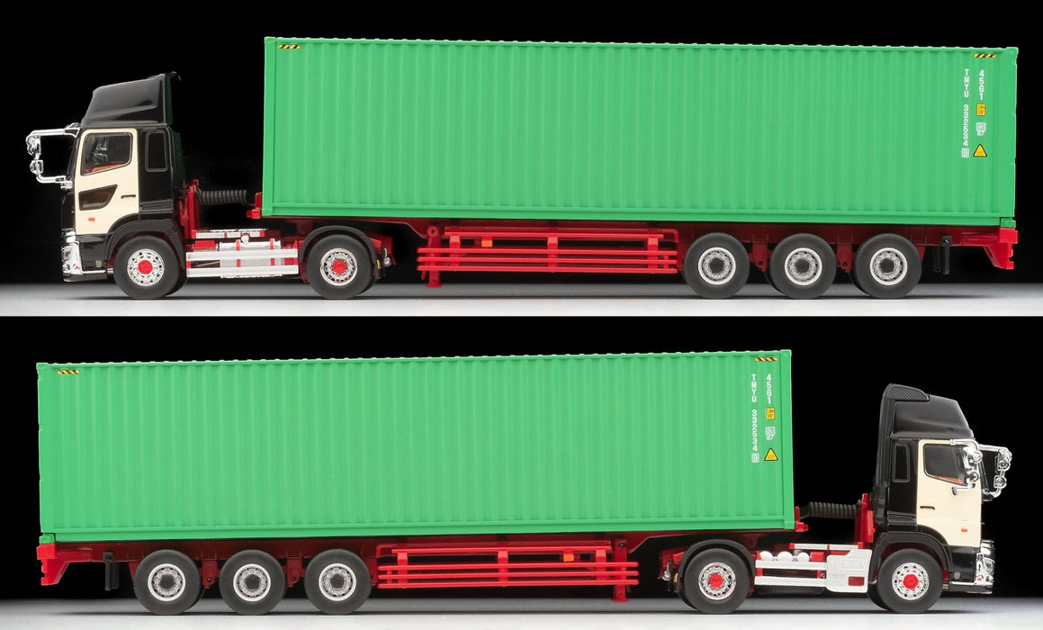 1/64 Scale Tomica Limited Vintage NEO TLV-N292c Hino Profia 40ft Sea Container Trailer (Toho Sharyo TC36H1C34) (Black)