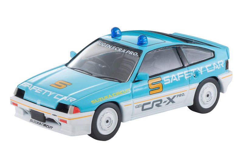 1/64 Scale Tomica Limited Vintage NEO TLV-N318a Honda Ballade Sports CR-X MUGEN CR-X PRO Suzuka Circuit Safety Car (Light Blue / White)
