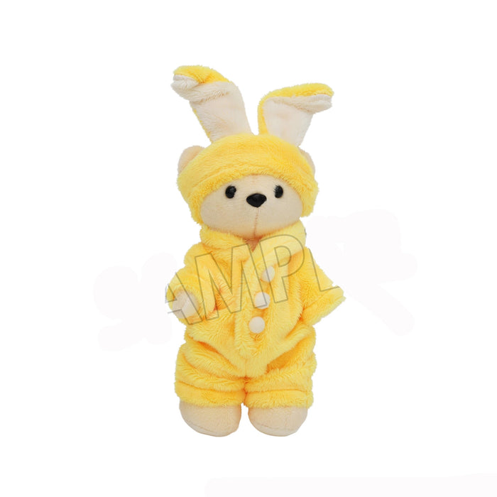 Kumamate Roomwear Rabbit Turban Set Costume for Plush Yellow